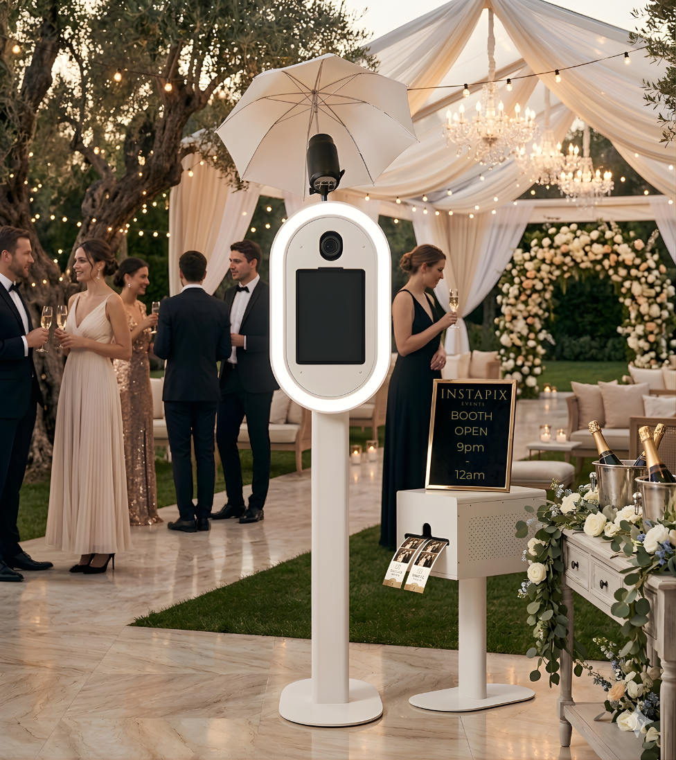 Instapix Events photo booth at a luxury wedding